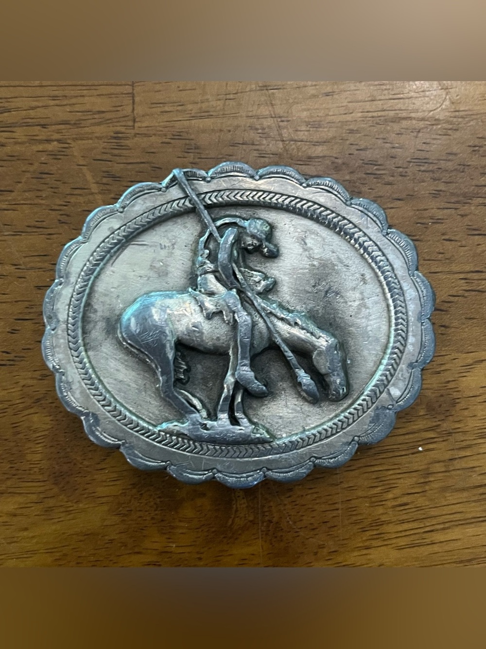 VTG 1982 Siskiyou Belt Buckle The Saga of the American Indian End Of The Trail